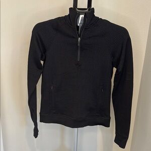 Lululemon Athletica Black Zip Up Sweater, Size 6